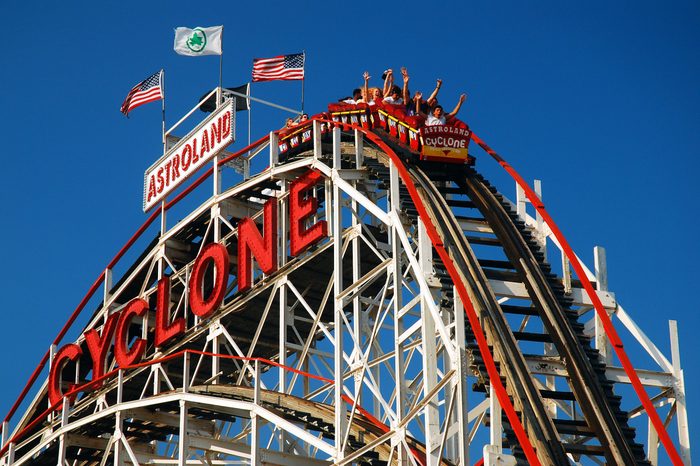 Cyclone roller coaster