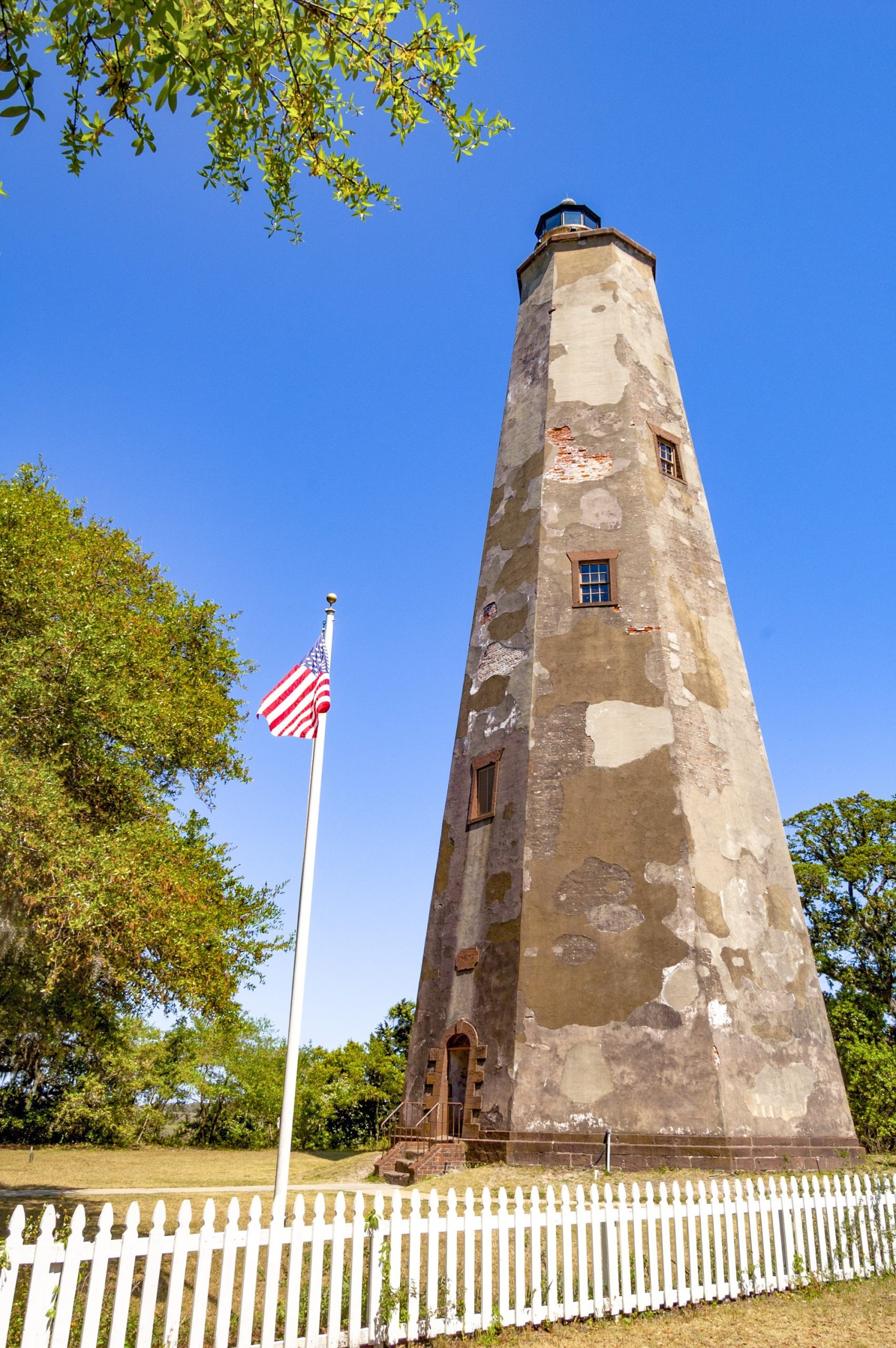 Old Baldy lighthouse on Bald Head Island, North Carolina