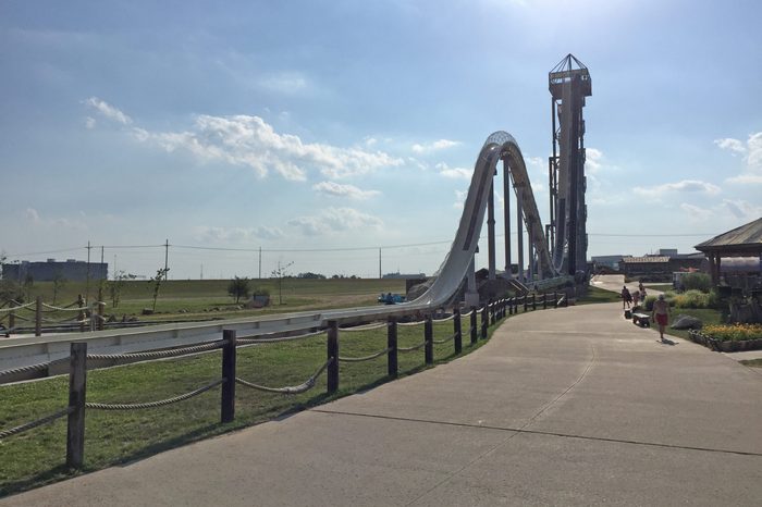 Verruckt water slide at Schlitterbahn waterpark