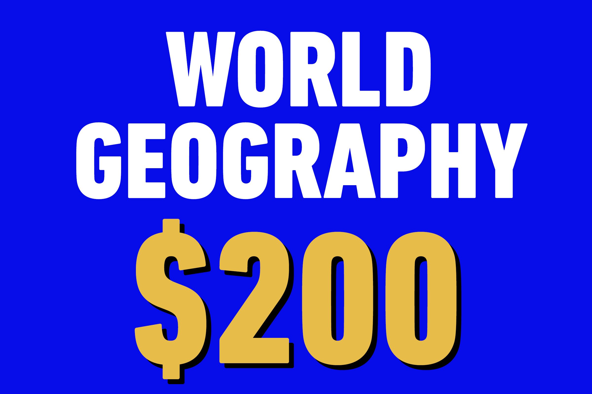 world geography 200