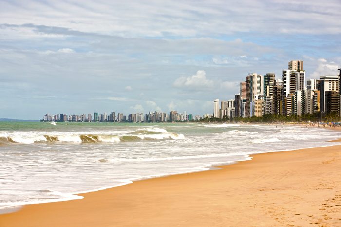 Boa Viagem Beach in recife pernambuco state brazil