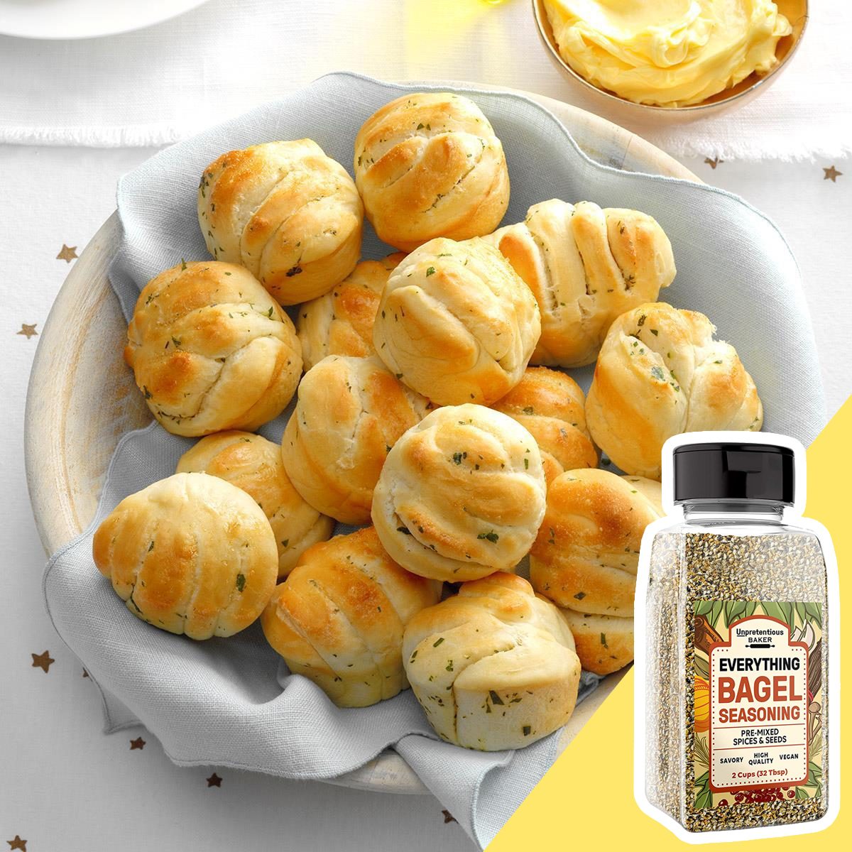 Everything bagel garlic knots