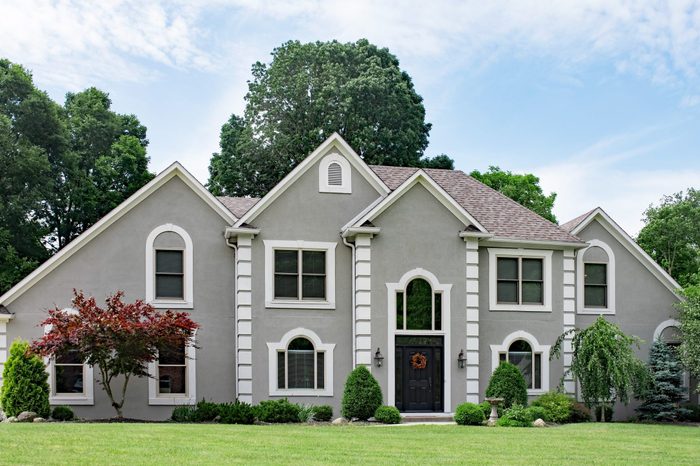 Beautiful Gray Stucco Luxury Home