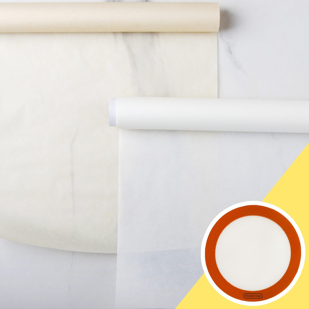 swap out parchment paper kitchen hack