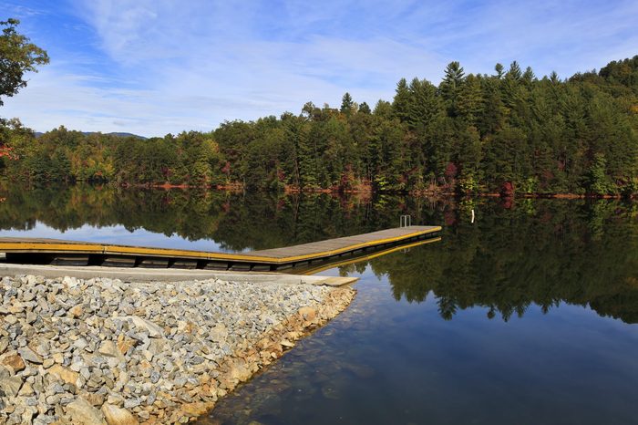 Boat ramp at Lake Santeetlah