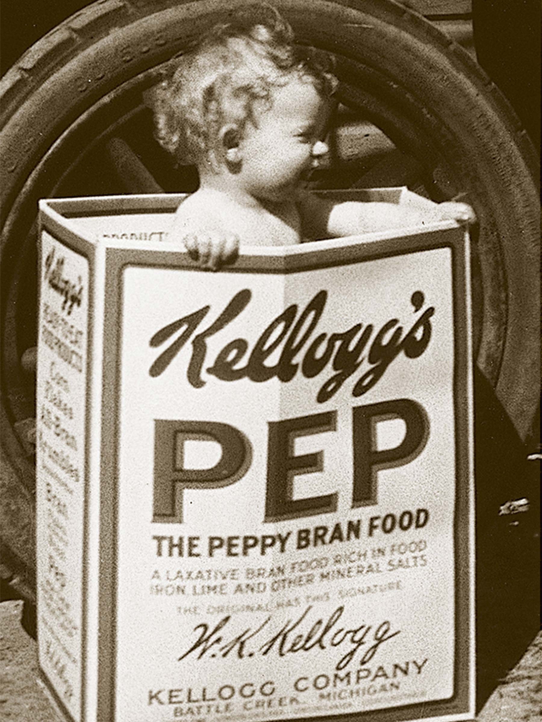 vintage kellogs box kid