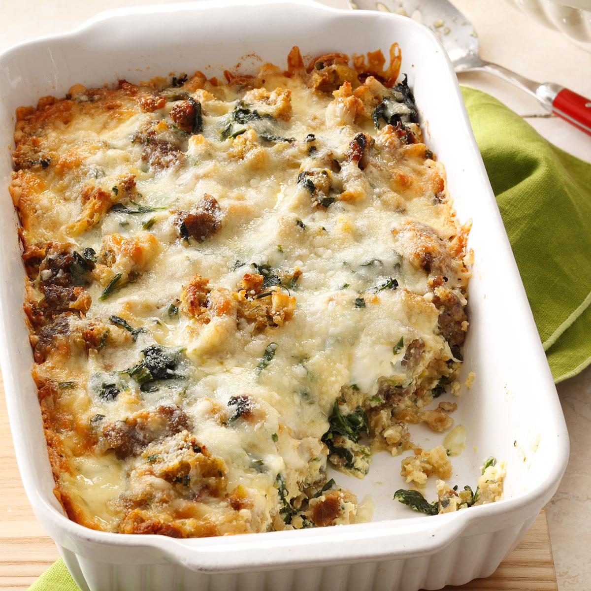 Montana: Sausage Spinach Bake 