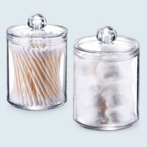 Sheechung Qtip Dispenser Apothecary Jars