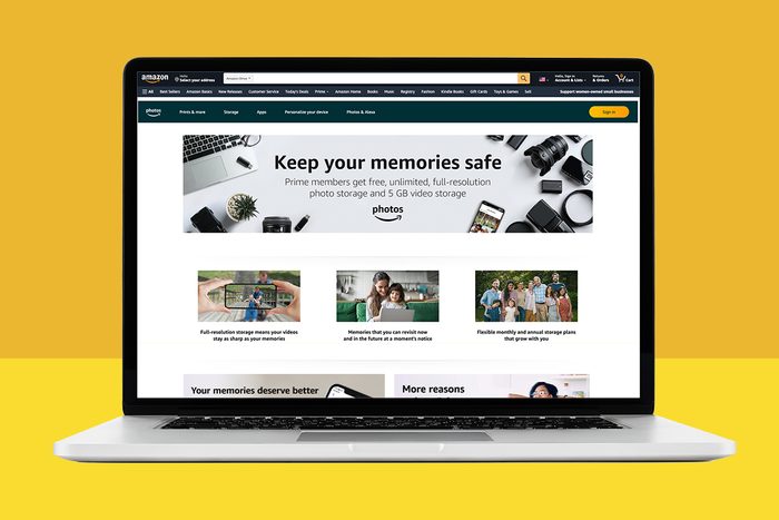 Amazon Photos Sign Up Page