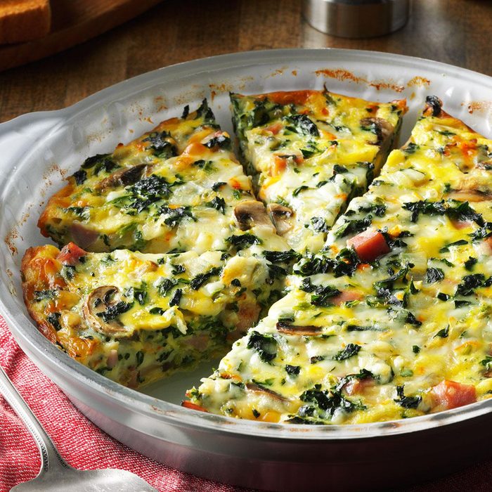 Wisconsin: Crustless Spinach Quiche