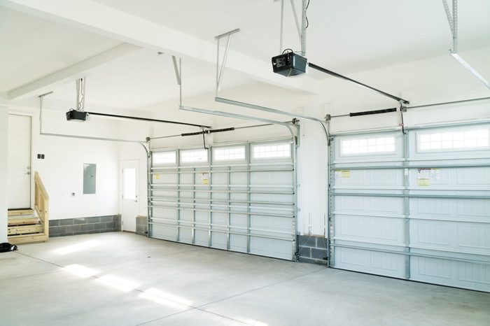 Residential house garage interior