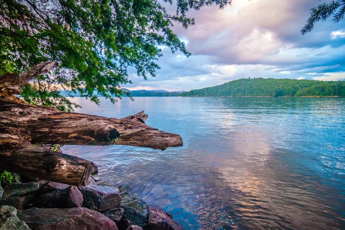 nature around upstate south carolina at lake jocassee gorge mountains