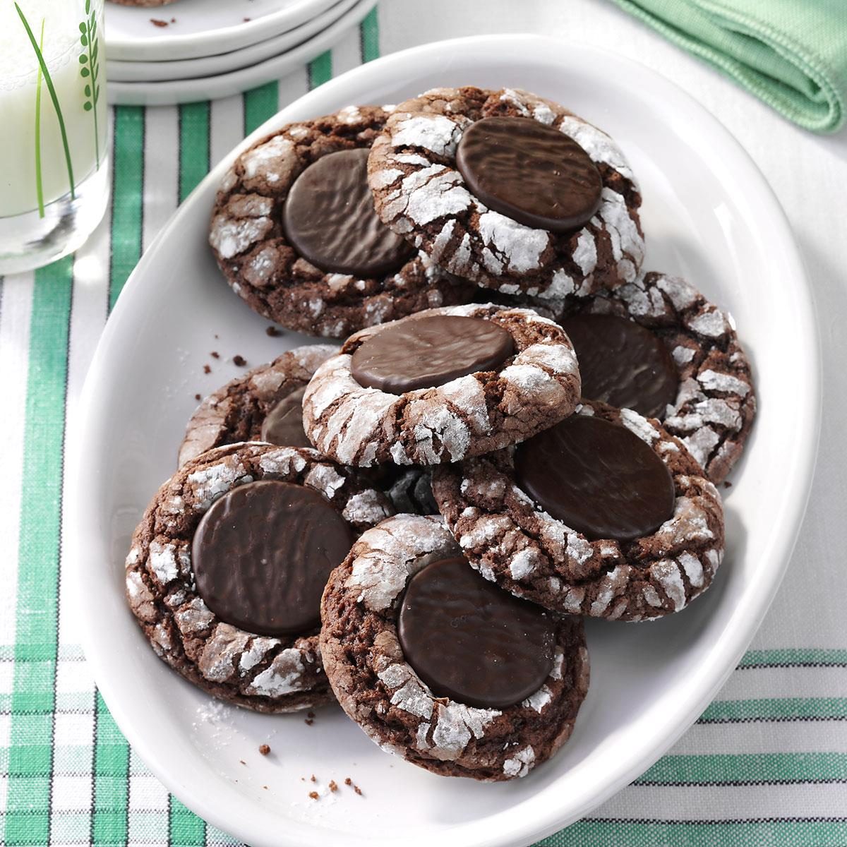 Fudgy Mint Cookies