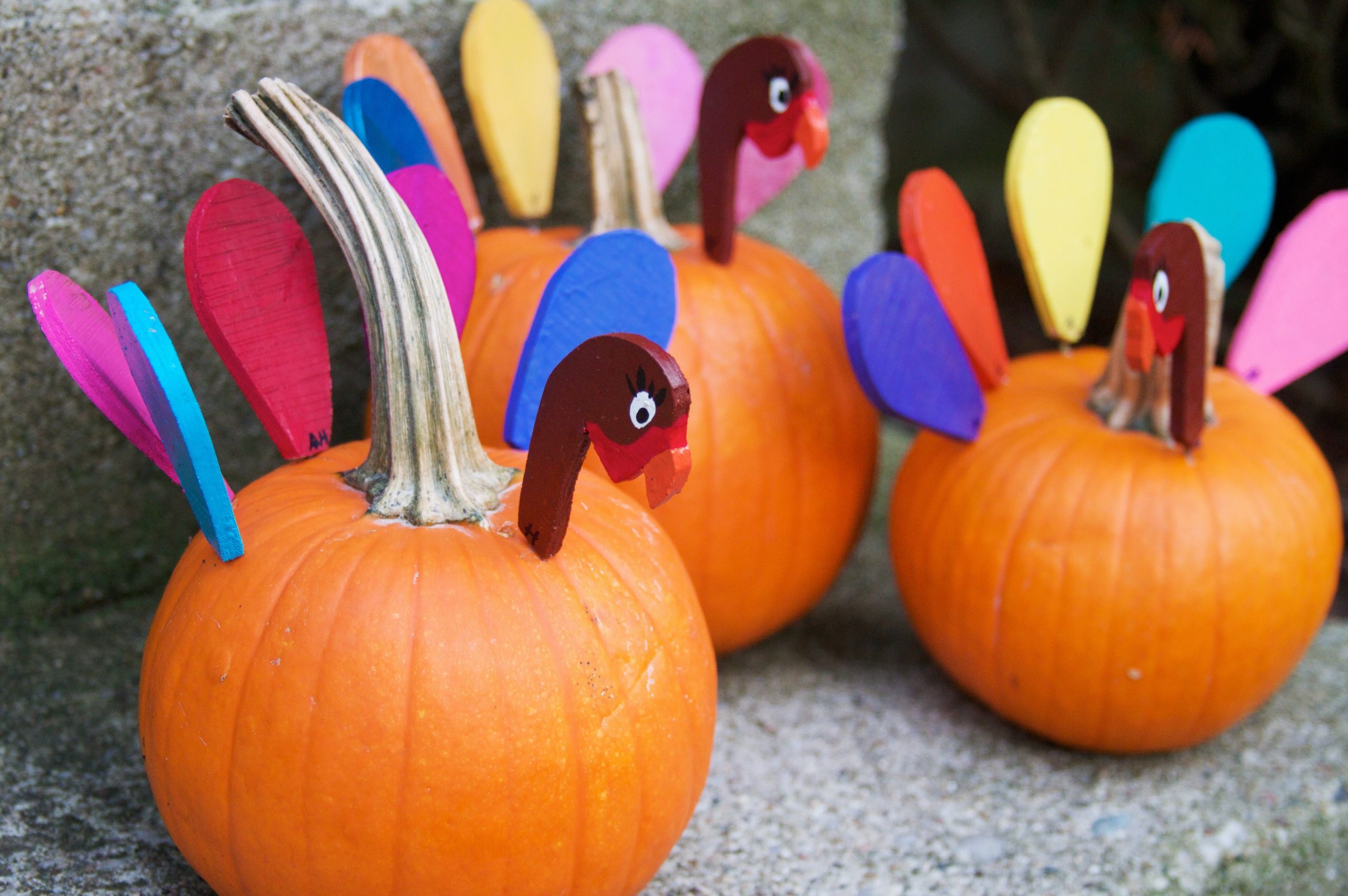 Turkey Pumpkin Decoration