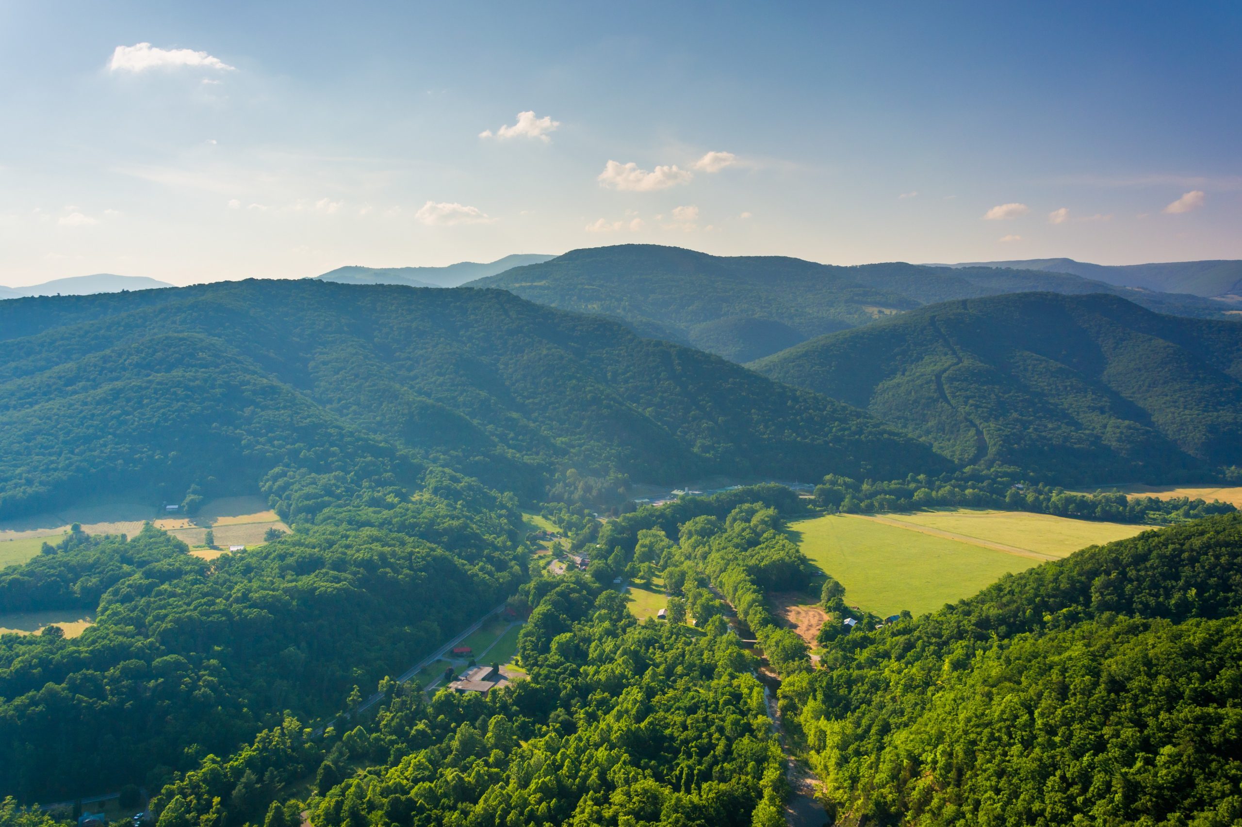 View from Seneca Rocks, Monongahela National Forest, West Virginia.