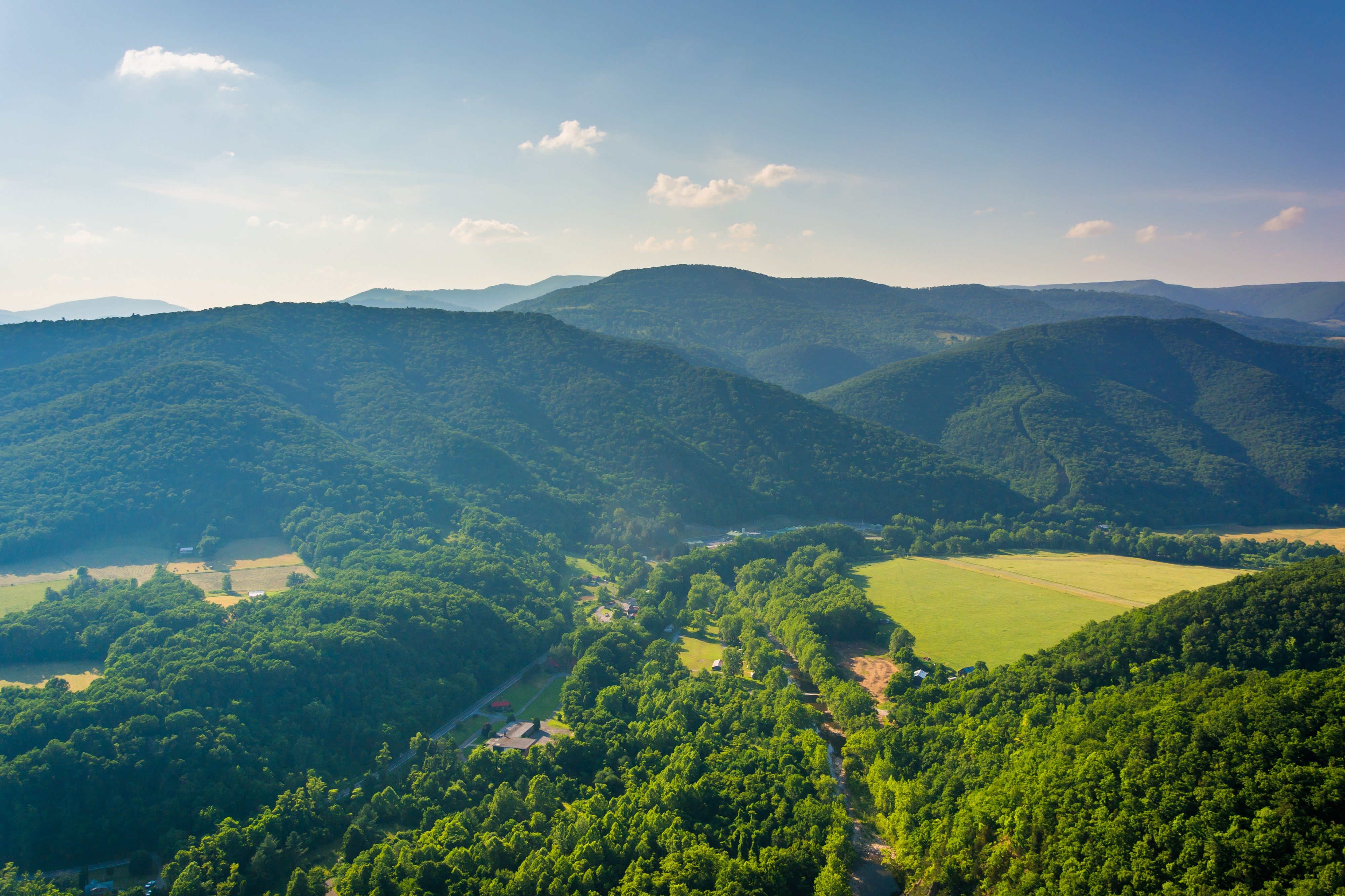 View from Seneca Rocks, Monongahela National Forest, West Virginia.