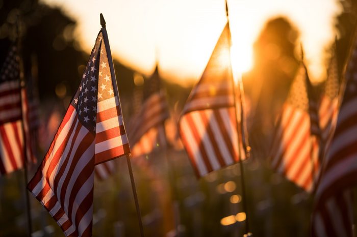 American Flag memorial