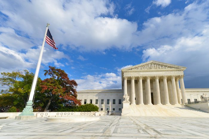 U.S. Supreme Court in Autumn - Washington DC, United Sates 