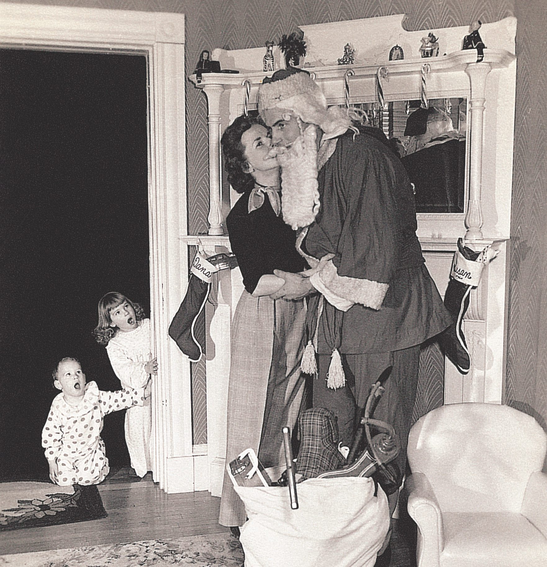 I saw Mommy kissing Santa Claus