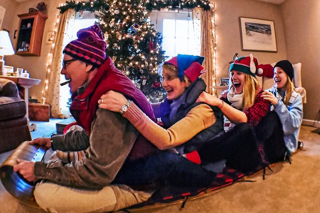 funny family christmas photo