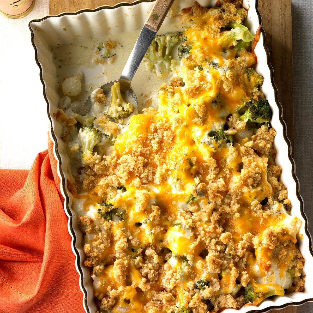 Maryland: Pearl Onion Broccoli Bake 