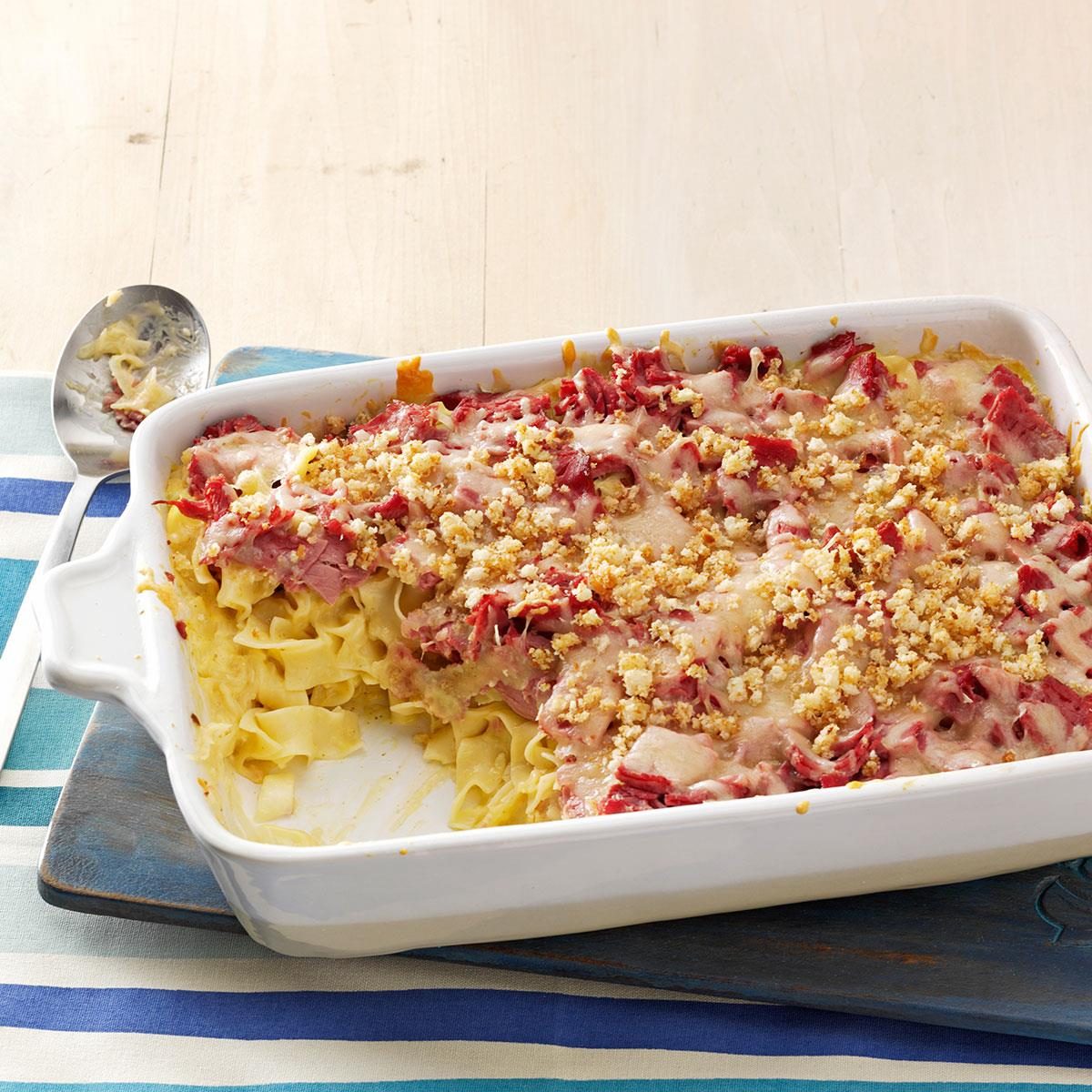 South Dakota: Reuben Noodle Casserole 