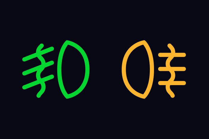 fog light indicator lights