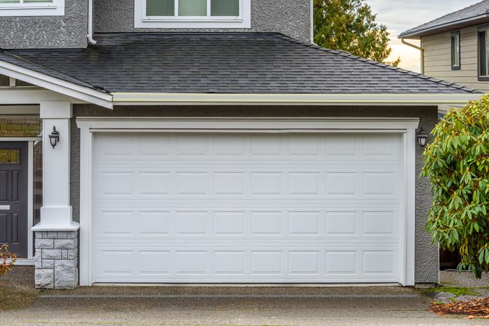 Garage door in Vancouver, Canada.