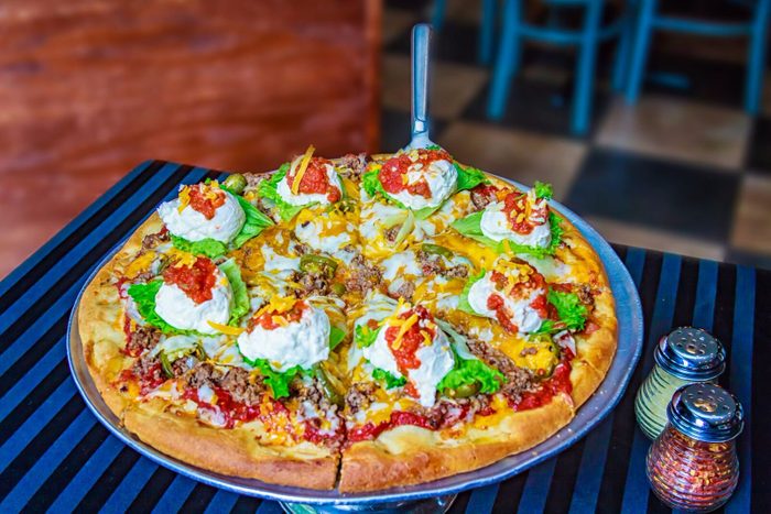 Our Signature Mexican Bottoms Up Pizza In Virginia