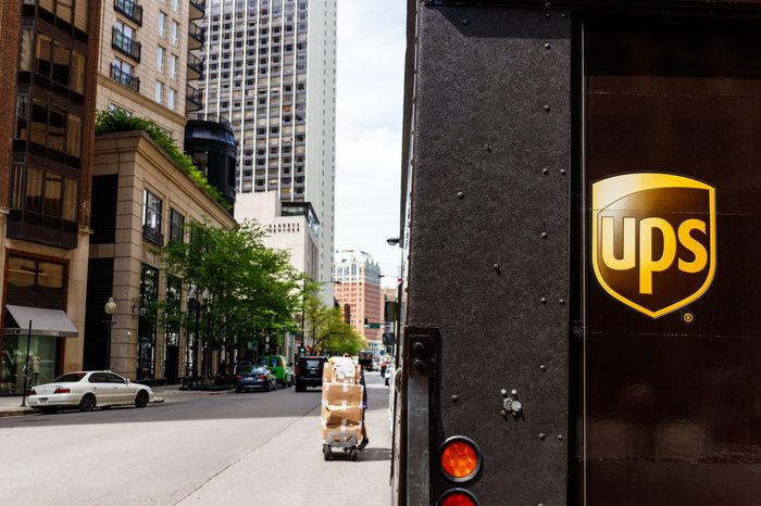 UPS delivery truck