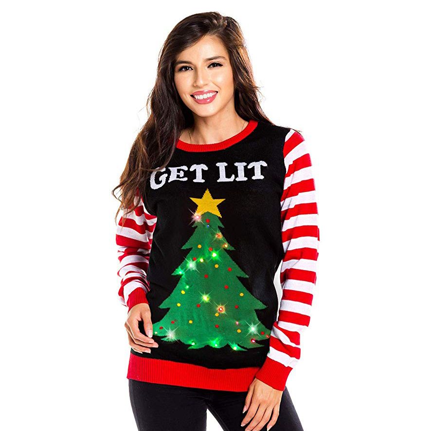 get lit sweater