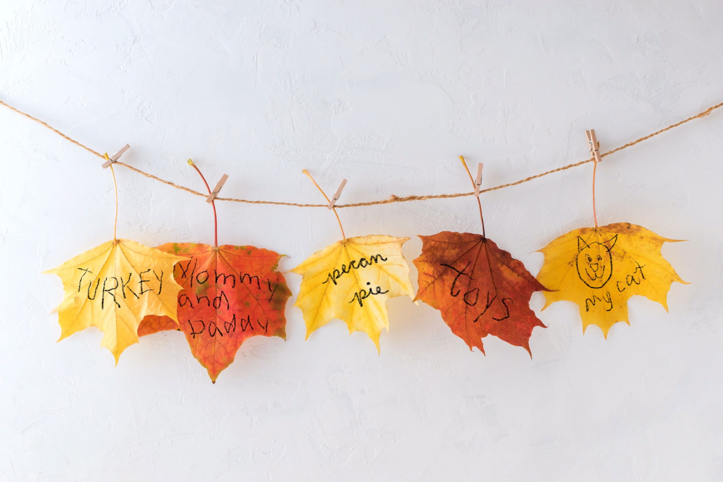 gratitude leaf garland