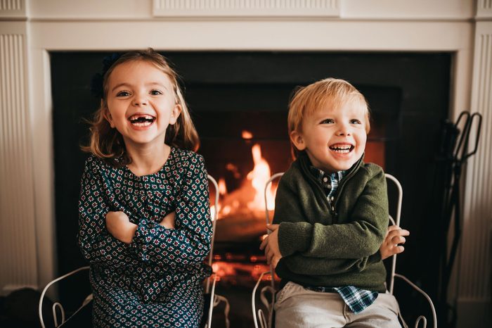 Christmas Eve traditions take the same photo every year