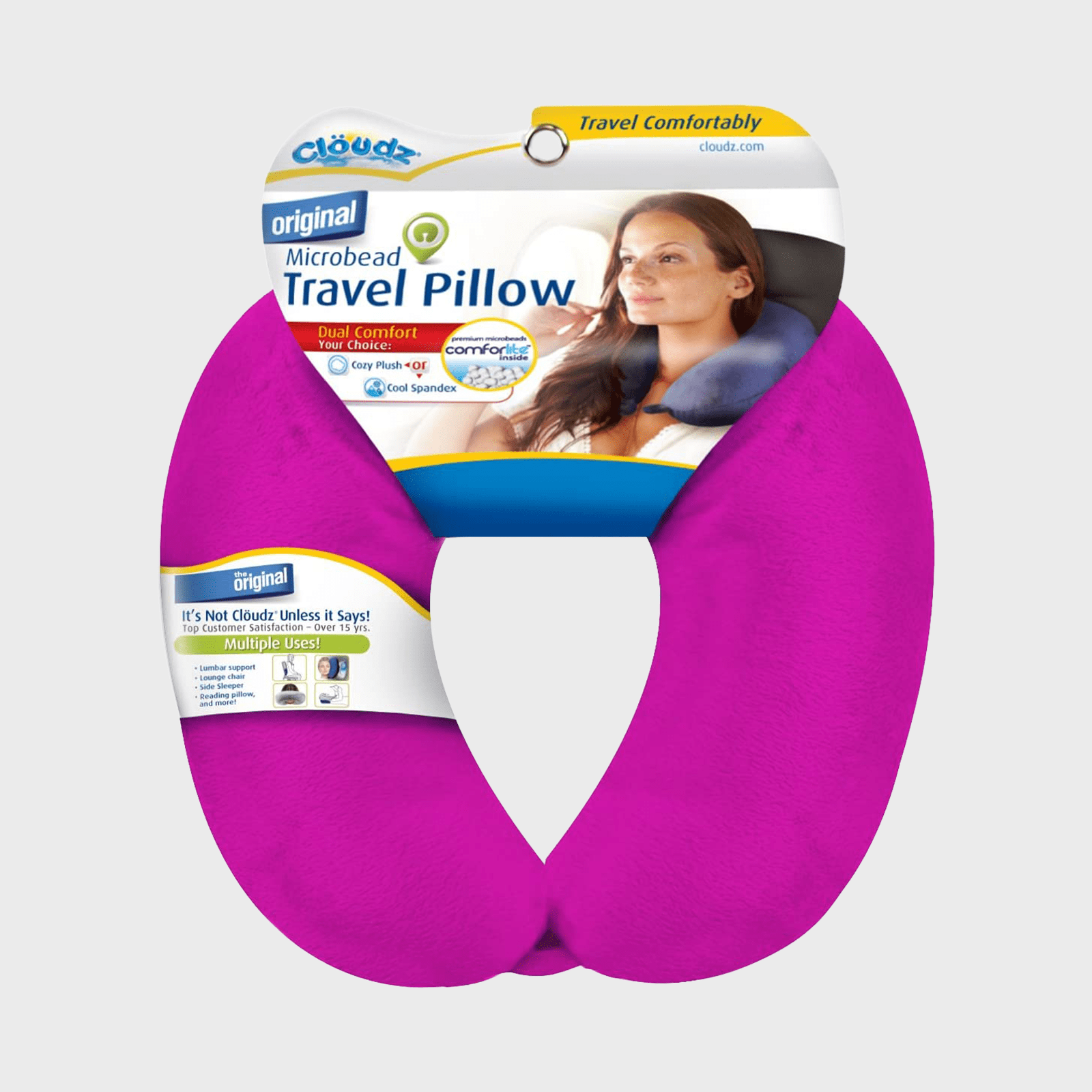 Cloudz Microbead Travel Neck Pillow Ecomm Via Amazon.com