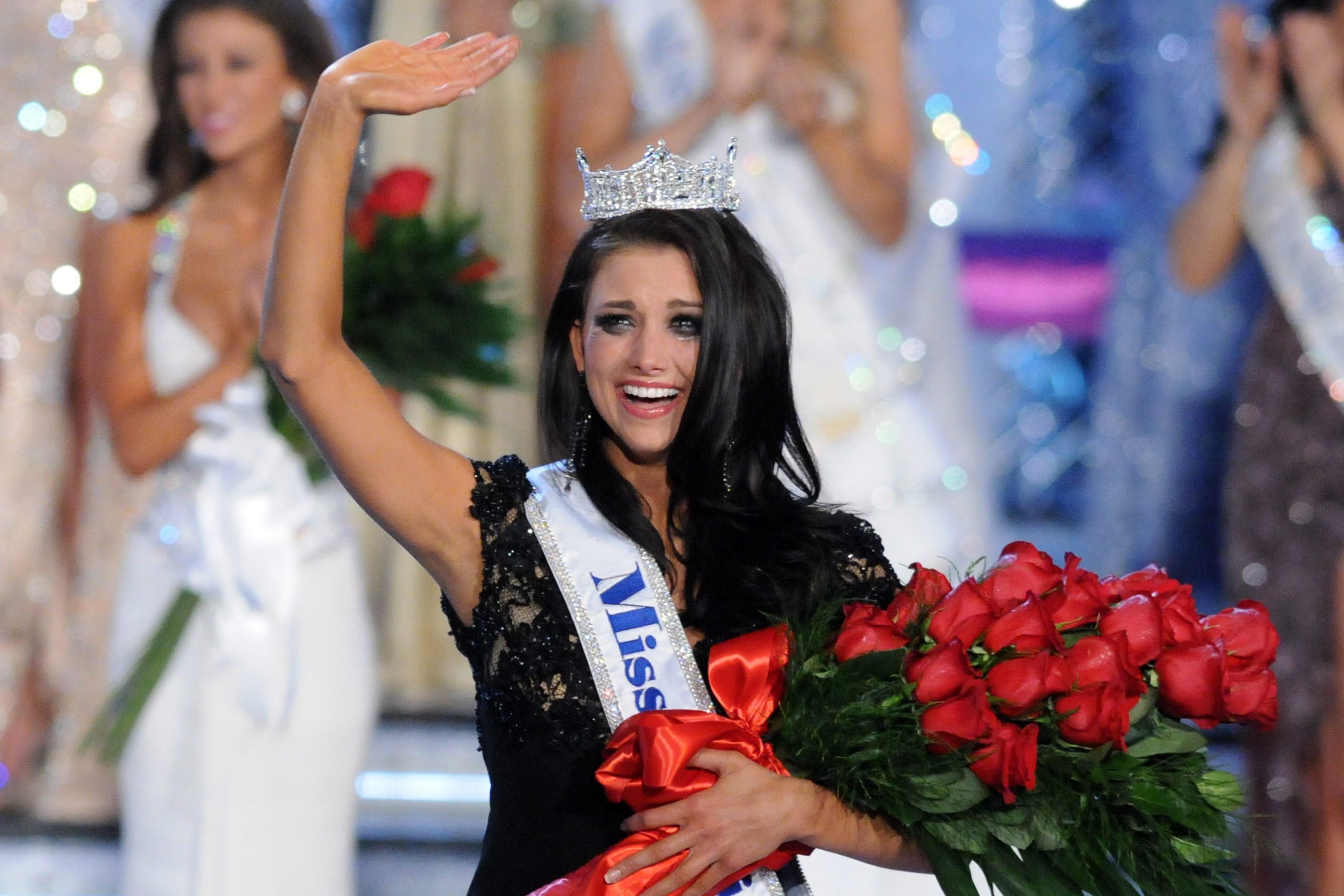 Mandatory Credit: Photo by Shutterstock (1533845k) Miss America 2012 Laura Kaeppeler Miss America 2012 pageant at Planet Hollywood, Las Vegas, America - 14 Jan 2012