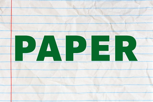 most recyclable materials paper