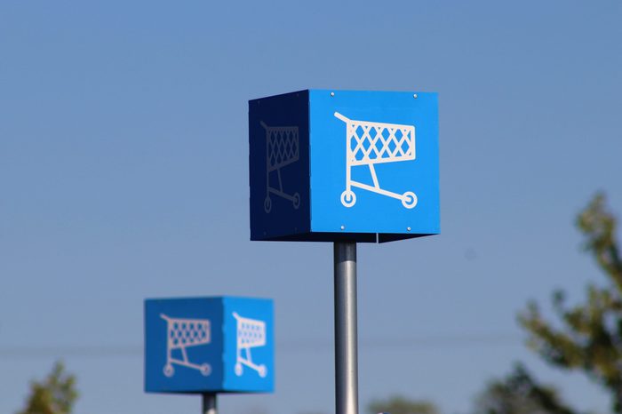 walmart shopping cart area