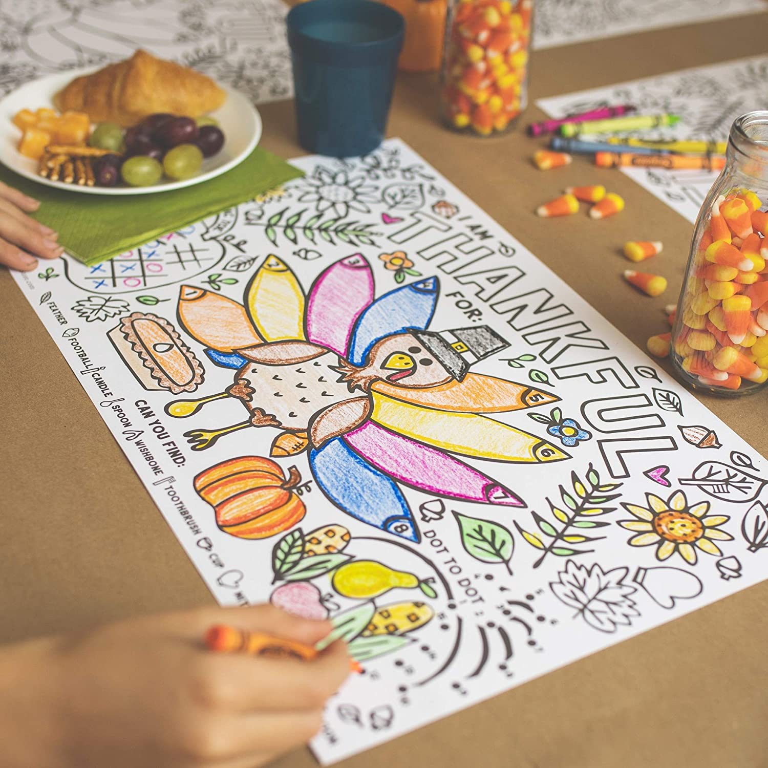 Thanksgiving Coloring Place Mats
