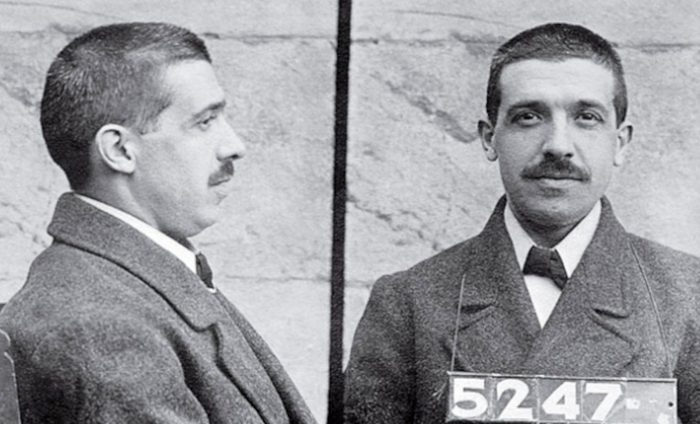 Mandatory Credit: Photo by Kypros/Shutterstock (3687381kb) Charles Ponzi Police mugshots