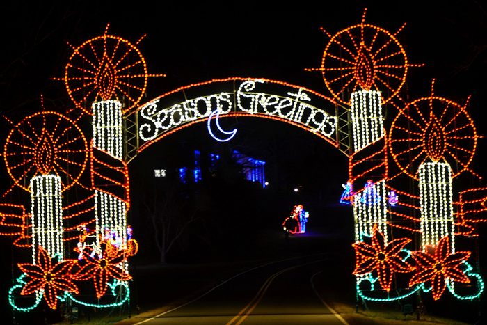 Tanglewood Park Christmas Light Show