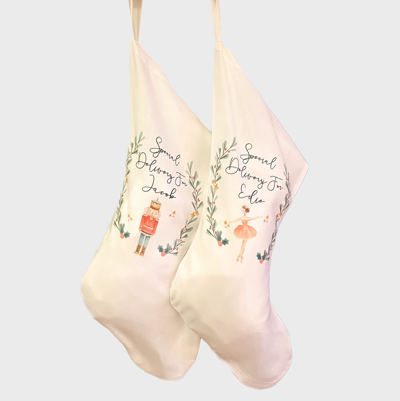 Personalized Sack Stockings Via Etsy
