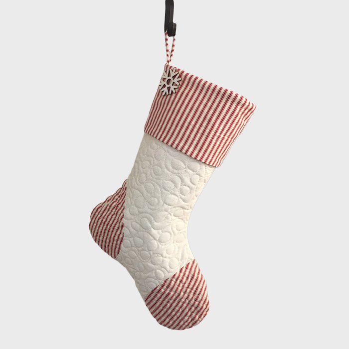 Quilted Christmas Stockings Via Etsy