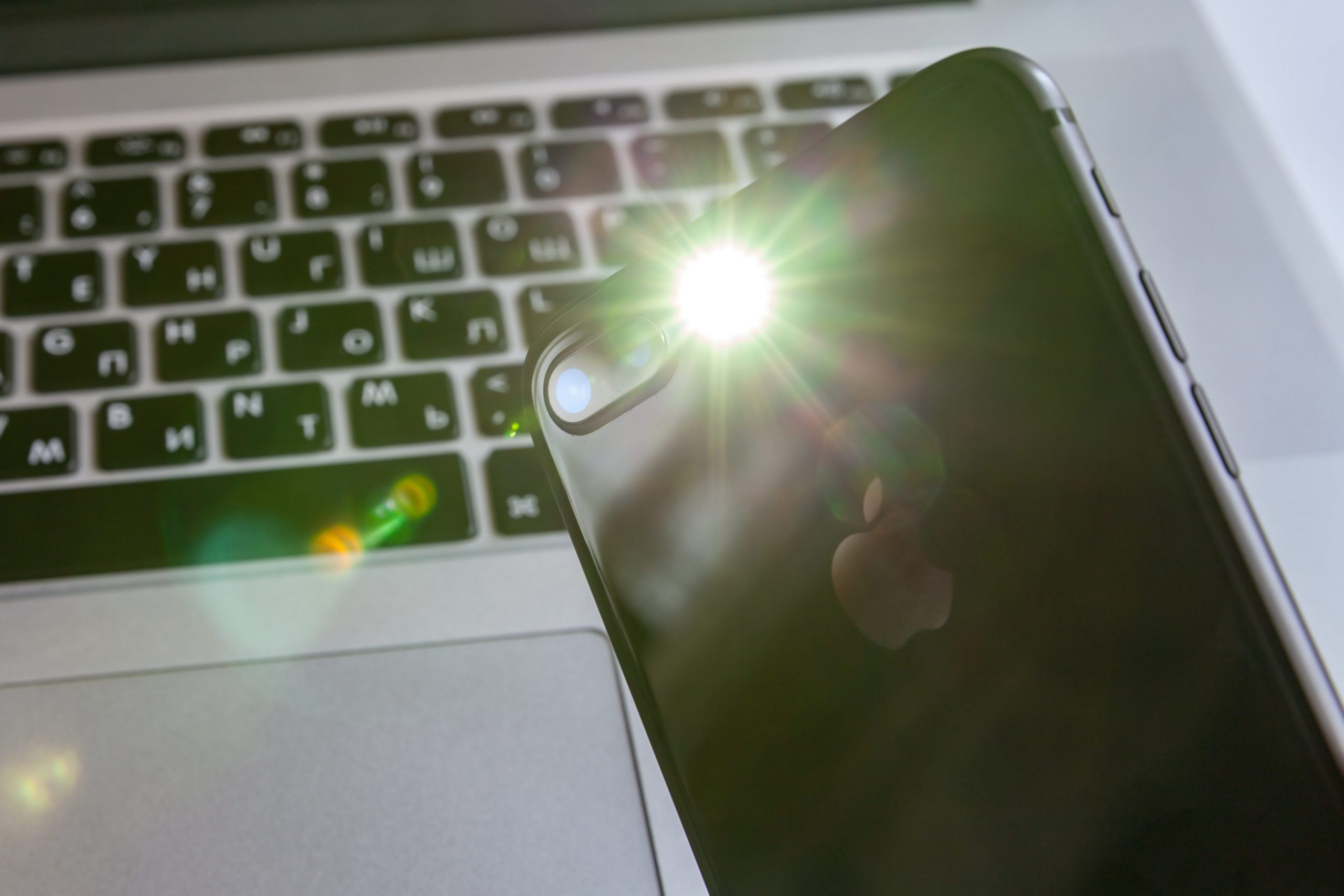 flashlight on iphone