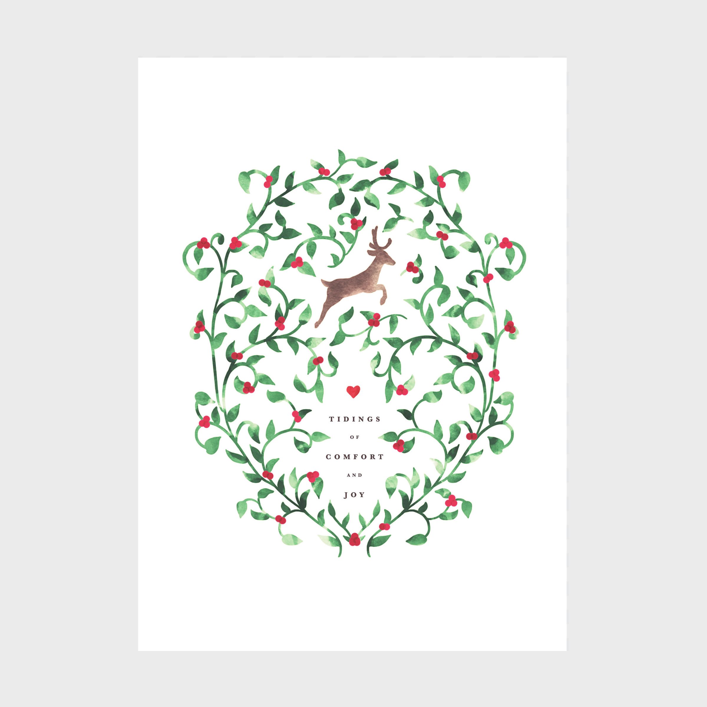 Tidings Holiday Card Printable