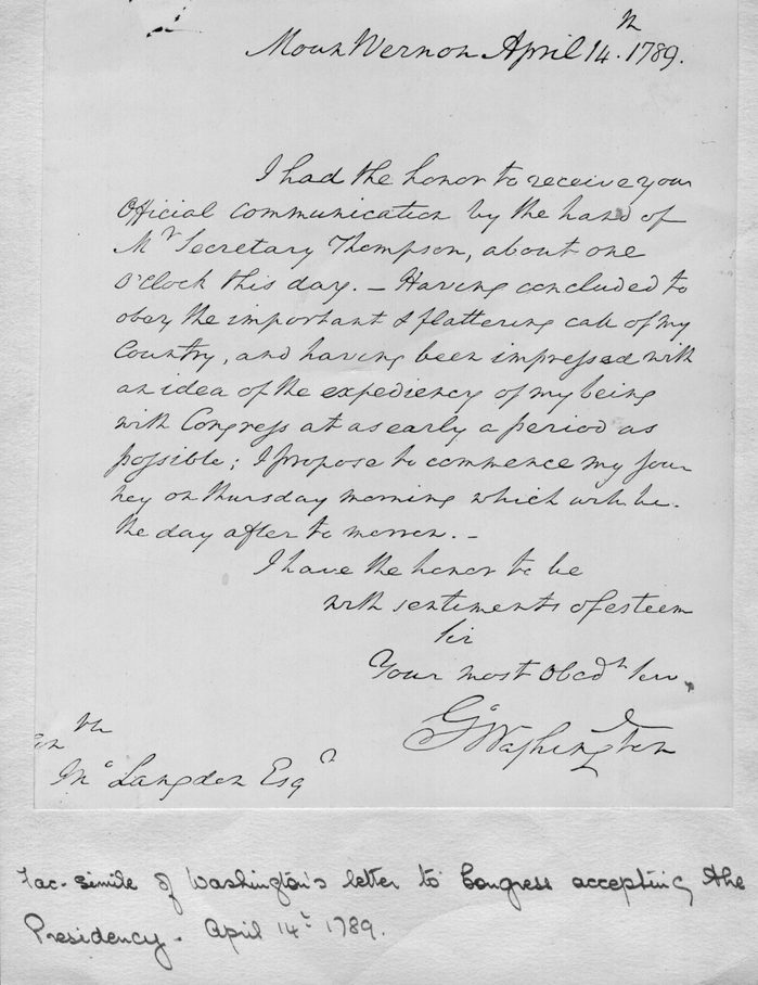 george washington handwriting