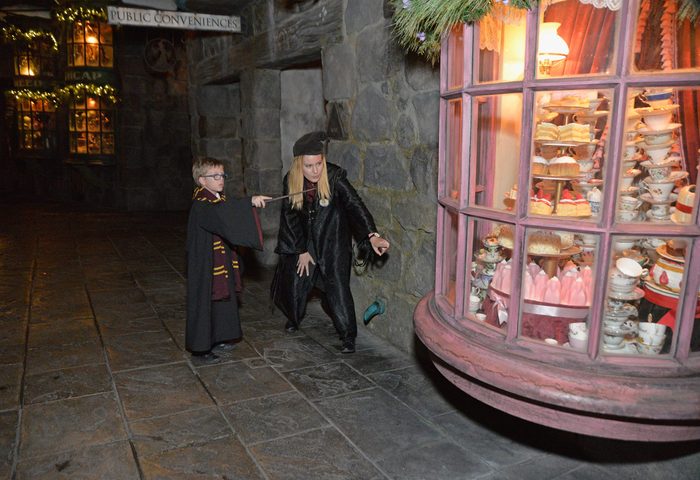 perform magic wizarding world harry potter