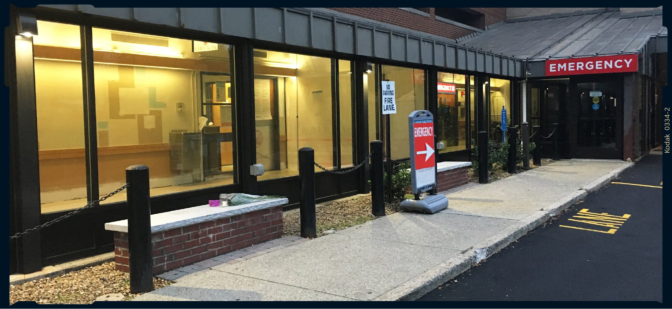 the current, updated layout and signage at the emergency room