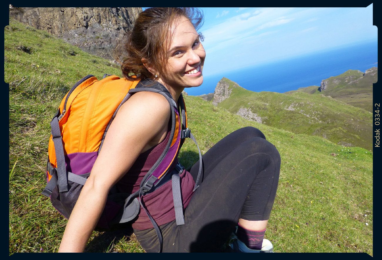 Laura on a hiking trip