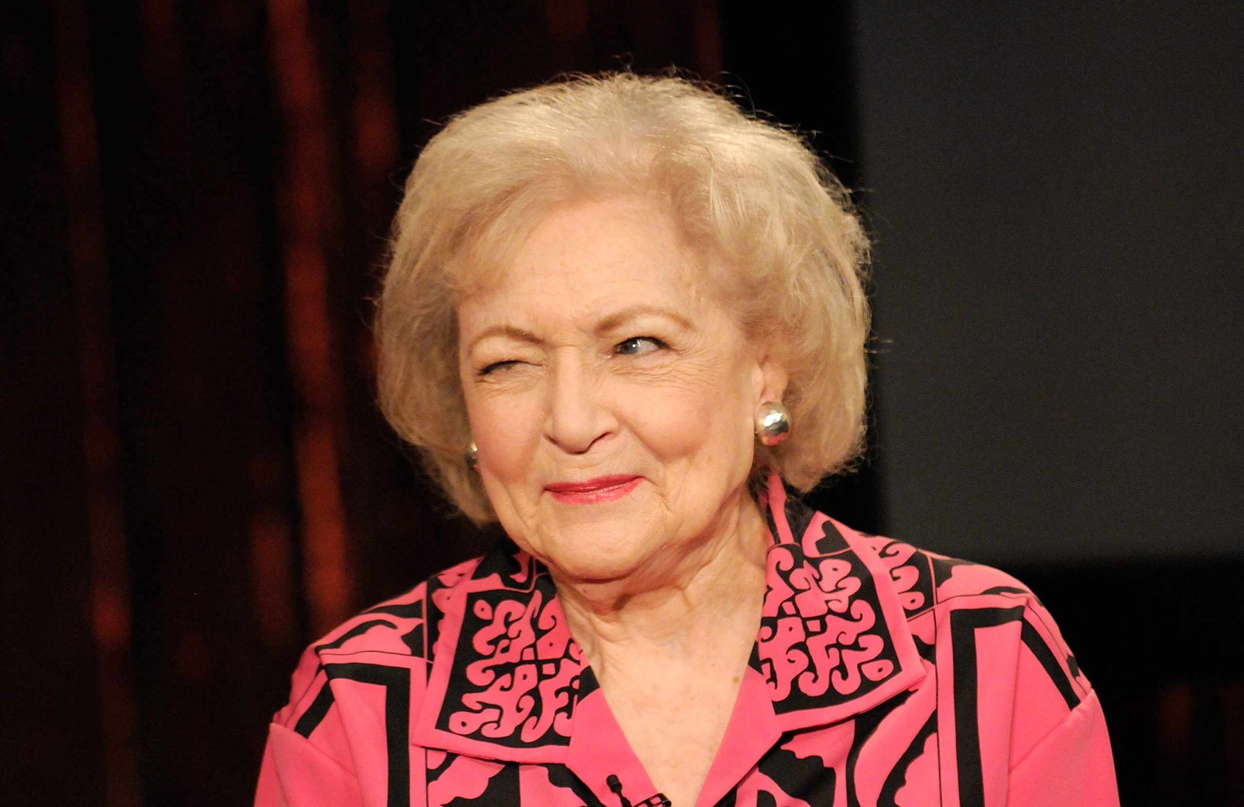 Betty White winking June 11, 2009