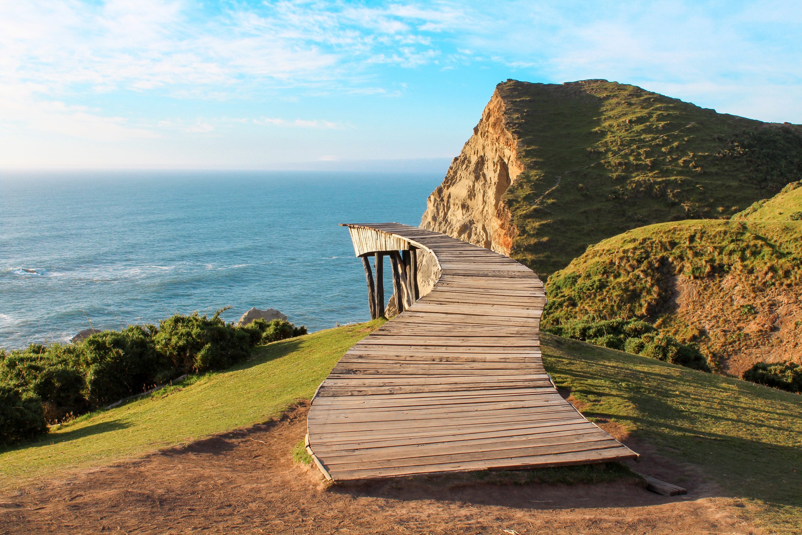 Muelle de las Almas. Chiloe tourist landscape